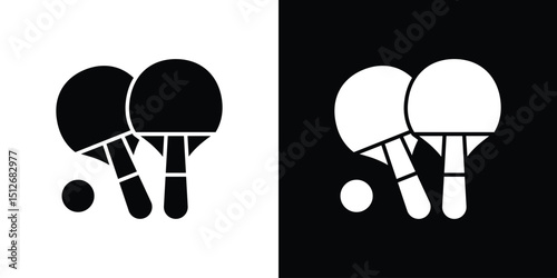 Ping pong icon illustration. icon templates pack.