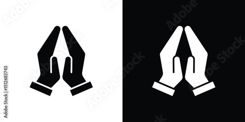 Pray icon illustration. icon templates pack.