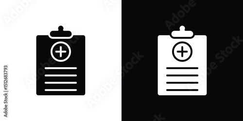 Prescription icon illustration. icon templates pack.