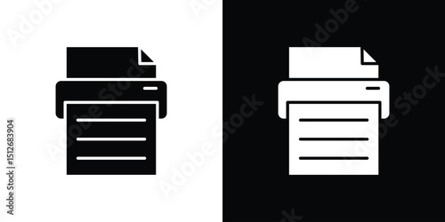 Printer icon illustration. icon templates pack.