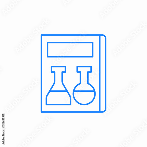 chemistry lab vials icon sign vector