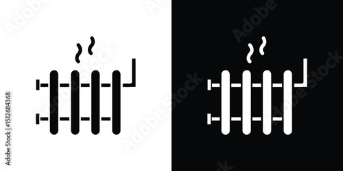 Radiator icon illustration. icon templates pack.