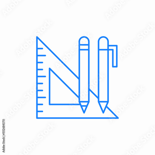 drawing tools pencil icon sign vector