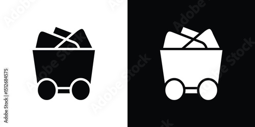Raw material icon illustration. icon templates pack.
