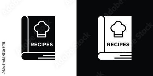 Recipe book icon illustration. icon templates pack.