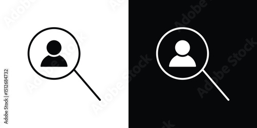 Recruitment icon illustration. icon templates pack.