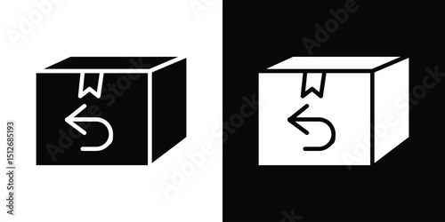 Return purchase icon illustration. icon templates pack.