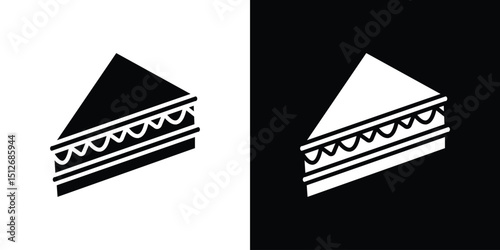 Sandwich icon illustration. icon templates pack.