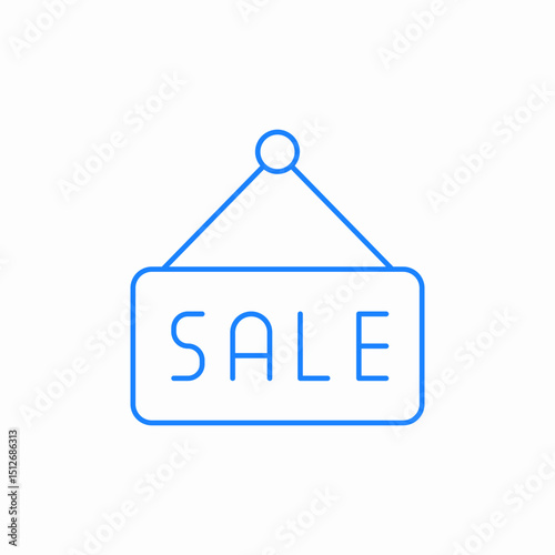 sale sign hanging icon sign vector