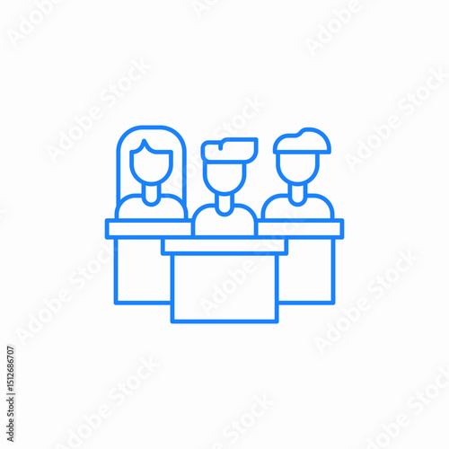 speakers conference meeting icon sign vector