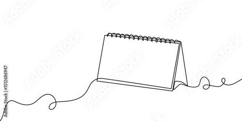 continuous line art calendar one agenda icon time illustration schedule sketch. outline art line calendar event calender lineart paper date appointment holiday business vector day diary month office