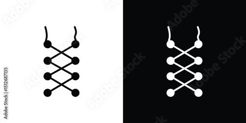 Shoe lace icon illustration. icon templates pack.
