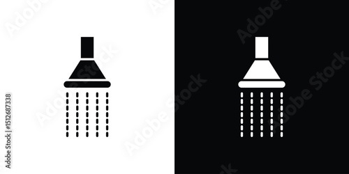 Shower down icon illustration. icon templates pack.