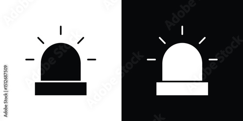 Siren icon illustration. icon templates pack.