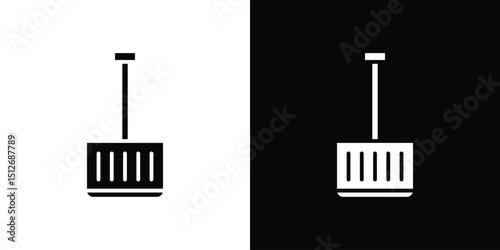 Snow shovel icon illustration. icon templates pack.