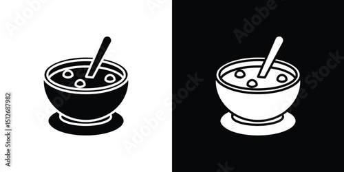 Soup icon illustration. icon templates pack.
