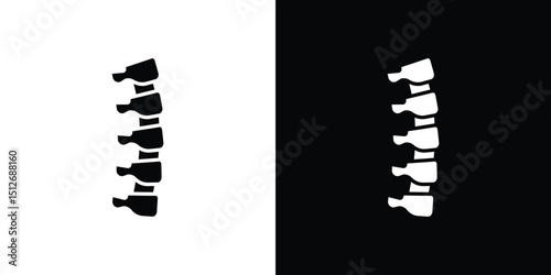 Spine icon illustration. icon templates pack.