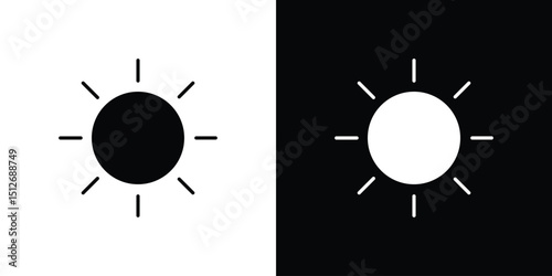 Sun icon illustration. icon templates pack.