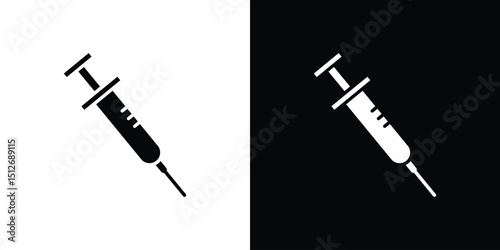 Syringe icon illustration. icon templates pack.