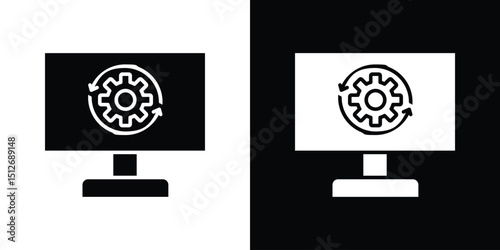 System update icon illustration. icon templates pack.