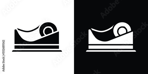 Tape dispenser icon illustration. icon templates pack.