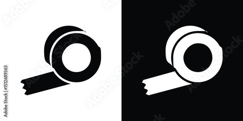 Tape icon illustration. icon templates pack.