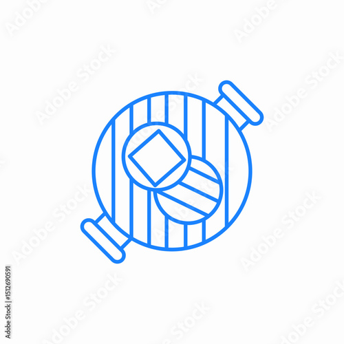 barbecue grill icon sign vector