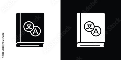 Translation icon illustration. icon templates pack.