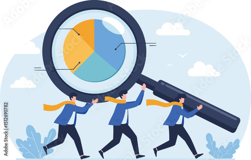 Search new job, finding candidate or discover talent, hiring and recruitment, SEO search engine optimization, find career opportunity concept, business people HR push magnifying glass on search