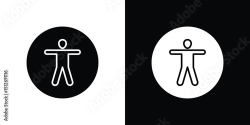 Universal access icon illustration. icon templates pack.