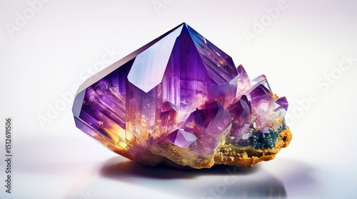 amethyst isolated on white background