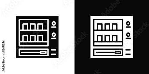 Vending machine icon illustration. icon templates pack.