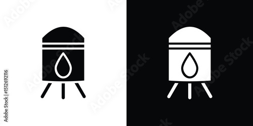 Water tank icon illustration. icon templates pack.