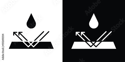 Waterproof icon illustration. icon templates pack.