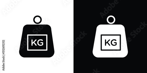 Weight icon illustration. icon templates pack.