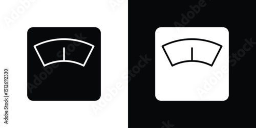 Weight scale icon illustration. icon templates pack.
