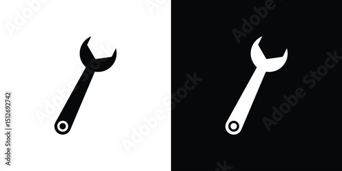 Wrench icon illustration. icon templates pack.