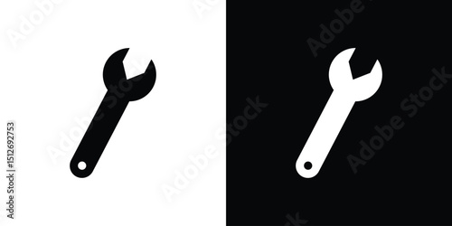 Wrench icon illustration. icon templates pack.