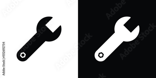 Wrench icon illustration. icon templates pack.