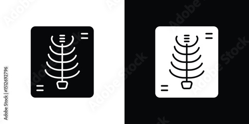 X-ray scan icon illustration. icon templates pack.