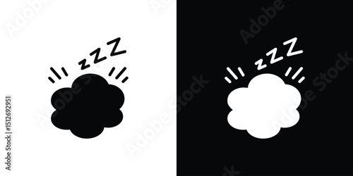 Zzz icon illustration. icon templates pack.