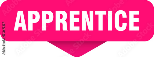 apprentice sticker. apprentice sign on transparent background