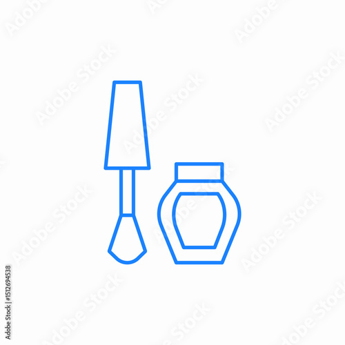 lipgloss lips make up icon sign vector