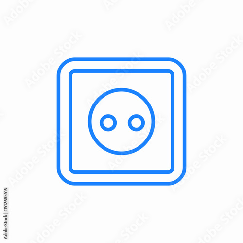 power socket outlet icon sign vector