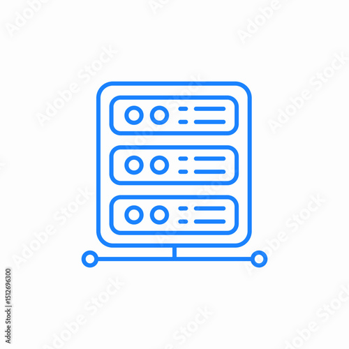 server network connection icon sign vector