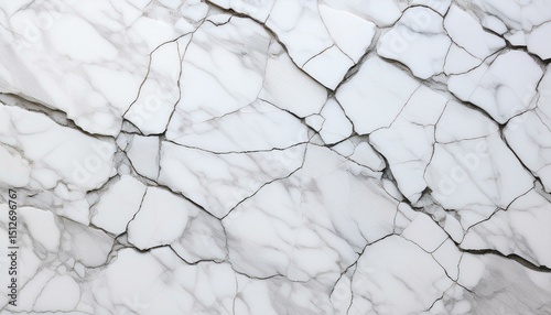 Cracked white marble texture
