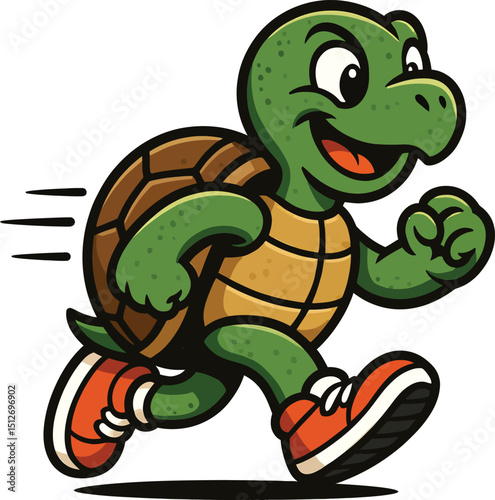 turtle on a white background and vector 

