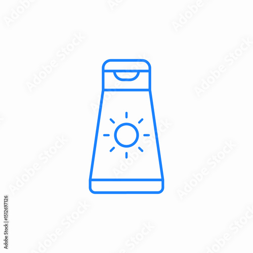 sunscreen bottle icon sign vector