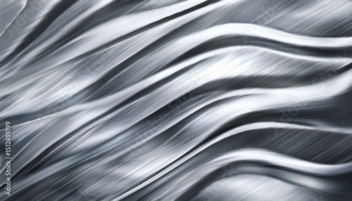 Silver draped abstract