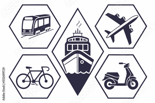 Design A Minimalist Set Of Transportation Logo Ico 2